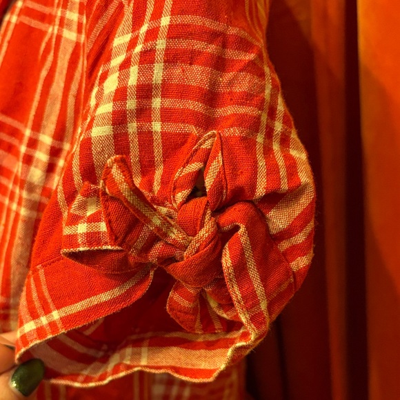 Lindy Bop Red Checkered Midi Dress - Picture 3 of 6